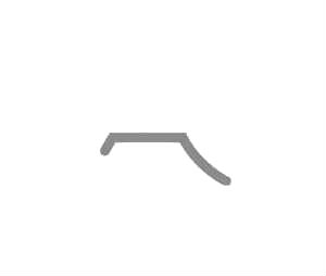 Zero 8047R 42" Rubber Door Sweep