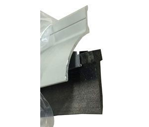 Zero 8197AA 36" Clear Anodized Door Sweep with Lip  Neoprene