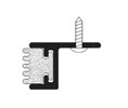 Zero 1370A 24" Aluminum Perimeter Seal with Sponge Neoprene