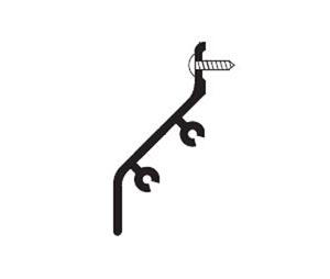 Zero 141AA 48" Clear Anodized Extruded Aluminum Drip Cap