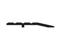 Zero 1545BK 24" Half-Saddle Threshold , 2-1/2"W x 1/4"H, 24" Length, Black Anodized Aluminum