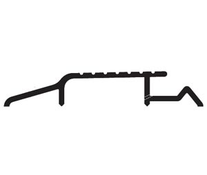 Zero 175A-V3 96" Full Body Strenght Aluminum Interlocking Threshold, 5"W x .875"H