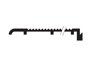 Zero 237D 62" Ramp , 3.5"W x .250"H, 62" Length, Dark Bronze Anodized Aluminum