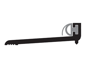 Zero 267A 36" Rabbeted thresholds–standard with Neoprene Insert, 2.155"W x .625"H, 36" Length, Mill Finish Aluminum