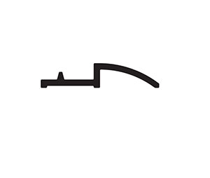 Zero 268A 60" Threshold Rest for Adjustable Thresholds , 1"W x .375"H, 60" Length, Mill Finish Aluminum