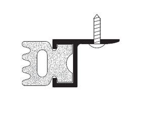 Zero 270A 4070 Head and Jamb Gasketing Set - Aluminum - Sponge Neoprene Insert