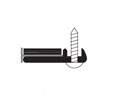 Zero 302FS D 24" Dark Bronze Anodized Aluminum Perimeter Seal with Extruded Neoprene and Intumet