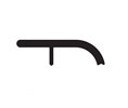 Zero 304D 24" Half-Saddle Threshold , 1-1/2"W x .437"H, 24" Length, Dark Bronze Anodized Aluminum