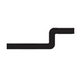 Zero 328SPB RS MS Steel Strike Plate Bracket, Raw Steel with Metal Screws
