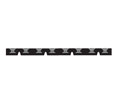Zero 3674A-L 28" 4" x 0.25"  Aluminum Flat Plate Threshold with Photoluminescent Traction Tread Rubber insert