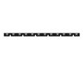 Zero 3676A 24 Rubber Tractin Tread Adjustable Threshold Plate, 6"W x 1/4" Thick, 24" Length, Mill Finish Aluminum