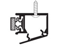 Zero 375AA 24" Clear Anodized Aluminum Perimeter Seal with Magnet