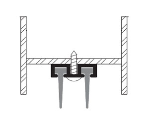 Zero 381A 96" Aluminum Door Bottom with Lip  Neoprene