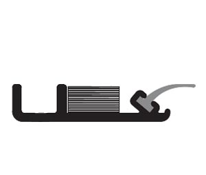 Zero 383FS AA 84" Clear Anodized Astragal with Intumet and Neoprene