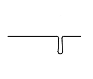Zero 4000B 84" Bronze Window Protection for Side Jamb without Return Flange