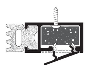 Zero 470D 3080 Head and Jamb Gasketing Set - Dark Bronze Anodized Aluminum - Sponge Neoprene Insert