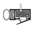 Zero 472AA 96" Head and Jamb Gasketing - Clear Anodized Aluminum - Neoprene Insert