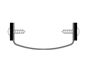 Zero 511A 32" Aluminum Door Bottom with Flexible Rubber