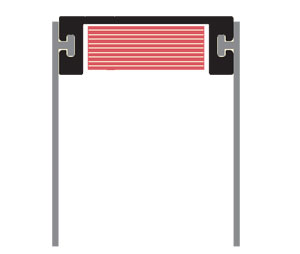 Zero 521FS AA 96" Clear Anodized Door Sweep with Intumet