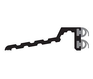 Zero 524G 92" Half-Saddle Threshold , 2.910"W x .875"H, 92" Length, Gold Anodized Aluminum