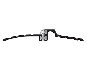 Zero 526G 90" Thermal break threshold with PVC Break and Neoprene Insert, 6"W x .875"H, 90" Length, Gold Anodized Aluminum