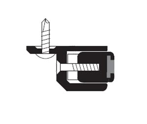 Zero 55AA 96" Clear Anodized Adjustable Surface Astragal with Neoprene