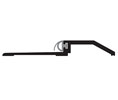 Zero 564A 36" Rabbeted threshold with Neoprene Insert, 3.687"W x 1/2"H, 36" Length, Mill Finish Aluminum