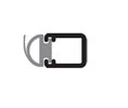 Zero 5831G 24" Gold Anodized Aluminum Perimeter Seal with Solid Neoprene - Adhesive