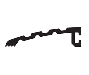 Zero 622G 42" Half-Saddle Threshold , 1.940"W x 1/2"H, 42" Length, Gold Anodized Aluminum