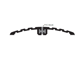 Zero 624A-POL 54" 4" x 0.5" Polished Aluminum Utility Threshold