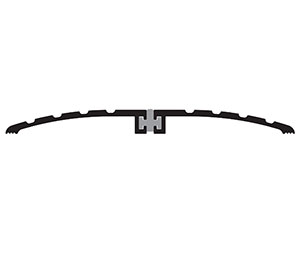 Zero 626G 50" Thermal break threshold with PVC Break, 6"W x .500"H, 50" Length, Gold Anodized Aluminum