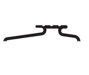 Zero 70B 32 Interlocking Threshold, 3"W x 5/8"H, 32" Length, Mill Finish Bornze