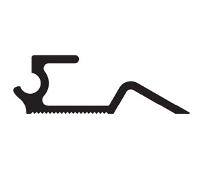 Zero 7000B 52 Adjustable Interlocking Threshold Section, .886"H, 52" Length, Mill Finish Bornze