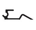 Zero 7000B 24 Adjustable Interlocking Threshold Section, .886"H, 24" Length, Mill Finish Bornze