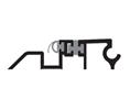 Zero 7338B 24 Adjustable Interlocking Threshold Section with PVC Break and EBF Seal, .890"H, 24" Length, Mill Finish Bornze