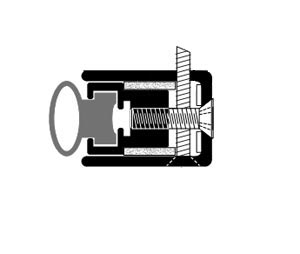 Zero 770AA 84" Adjustable Head and Jamb Gasketing - Clear Anodized Aluminum - Neoprene Insert