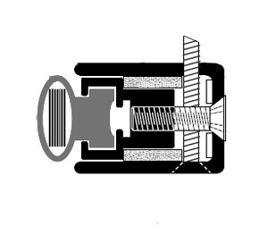 Zero 770FS AA 4070 Adjustable Head and Jamb Gasketing Set - Clear Anodized Aluminum - Neoprene and Intumet Insert
