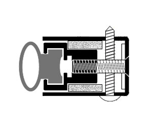 Zero 770STST 84" Adjustable Head and Jamb Gasketing - Stainless Steel - Neoprene Insert