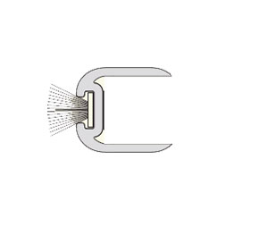 Zero 8136 90" Glass Door Seal for .394" thick glass