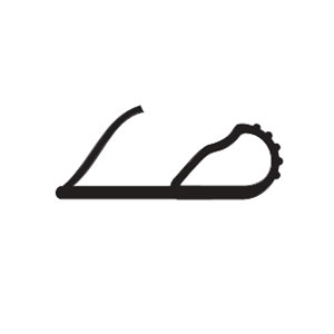 Zero 8145S-Bk-18 Self-Adhesive Gasketing