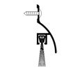 Zero 8198AA 36" Clear Anodized Door Sweep with Brush