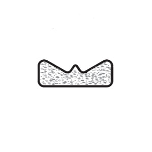 Zero 826N 30" .375"W x .125"H Closed Cell Sponge Neoprene Self-Adhesive Gasketing