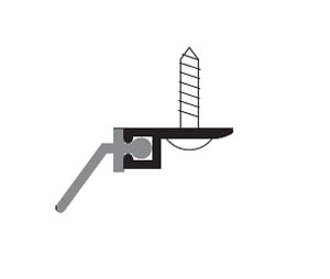 Zero 8302AA 8080 Clear Anodized Aluminum Perimeter Seal Set with Solid Neoprene