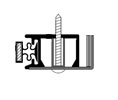 Zero 837SP 24" Head and Jamb Gasketing - Steel Prime - Magnet Insert