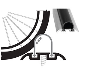 Zero 8452A 36" Wheelchair accessible shower threshold , 1.750"W x 1"H, 36" Length, Mill Finish Aluminum