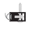 Zero 870AA 36" Adjustable Head and Jamb Gasketing - Clear Anodized Aluminum - Neoprene Insert