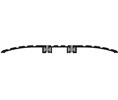 Zero 8726A 24" Thermal break threshold with 2 PVC Breaks, 7.625"W x .500"H, 24" Length, Mill Finish Aluminum