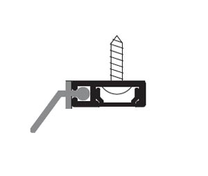 Zero 8877AA 3070 Clear Anodized Aluminum Perimeter Seal Set with Solid Neoprene