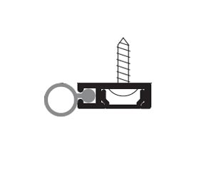 Zero 8878AA 3070 Clear Anodized Aluminum Perimeter Seal Set with Solid Neoprene
