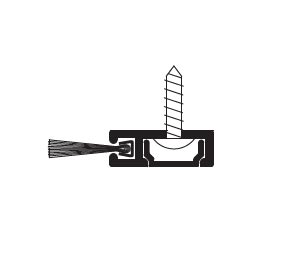 Zero 8879AA 3080 Clear Anodized Aluminum Perimeter Seal Set with Brush